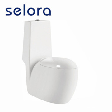 Egg shape one-piece toilet seat bidet installation